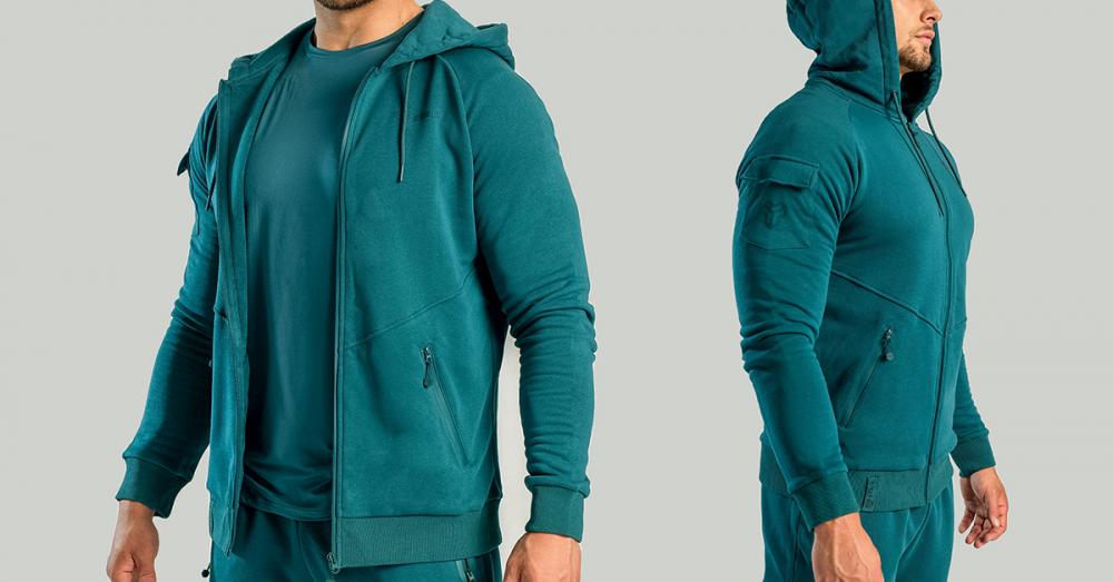 Nova Zip Up Hoodie Deep Teal - STRIX