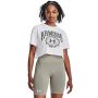 Women‘s T-shirt UA Collegiate Crest Crop SS White - Under Armour