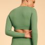 Hyper Crop Top in Olivine - BeastPink