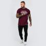 T-Shirt für Männer Free Your Strength Maroon White - GymBeam  