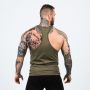 Leibchen Stringer Tank Top Heather Olive Green - GymBeam