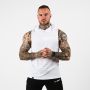 Leibchen Hoodie Tank Top White - GymBeam 