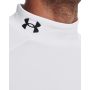 Men‘s T-shirt ColdGear Armour Fitted Mock White - Under Armour