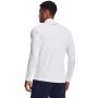 Men‘s T-shirt ColdGear Armour Fitted Mock White - Under Armour