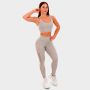 Women‘s Leggings Mesh Panel grey - GymBeam