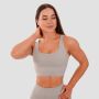 Cut-Out Sports Bra Grey - GymBeam