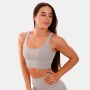 Cut-Out Sports Bra Grey - GymBeam