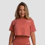 Women‘s Limitless Cropped T-Shirt Cinnamon- GymBeam