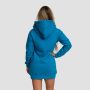 Women‘s Limitless Longline Hoodie Aquamarine - GymBeam