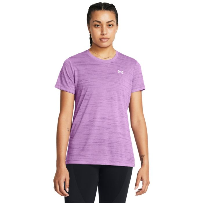 Women´s T-shirt Tech Tiger SSC Purple - Under Armour