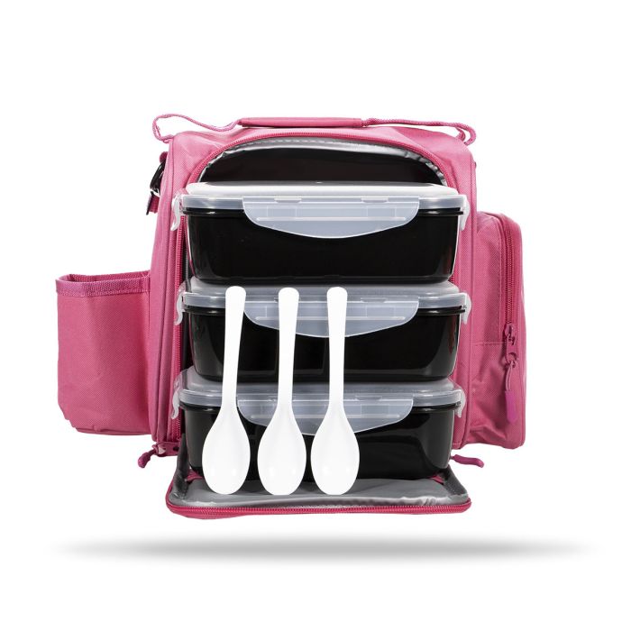 Meal Prep Bag FIT pink - GymBeam