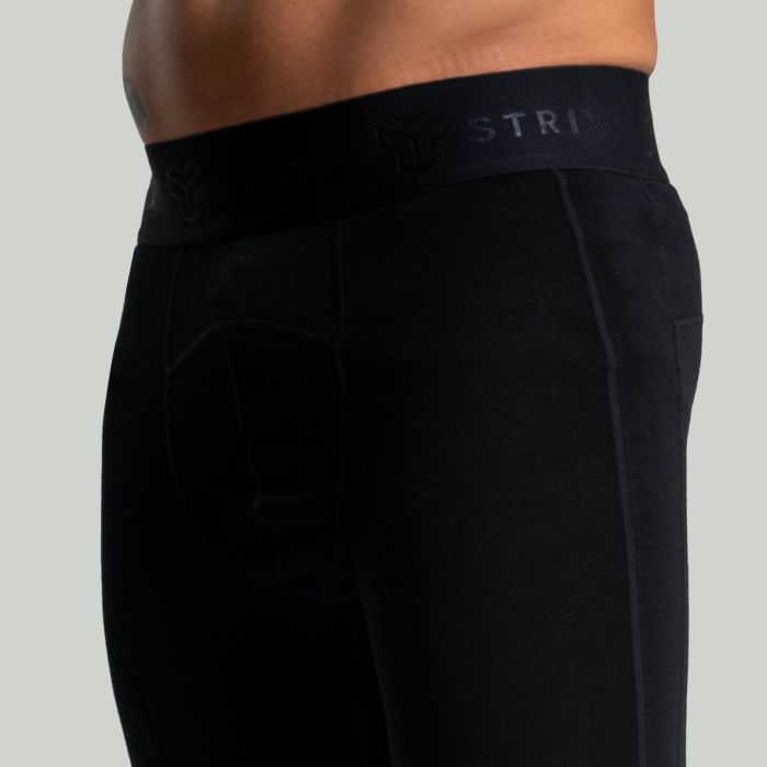 Men‘s MERINO I Leggings Black - STRIX