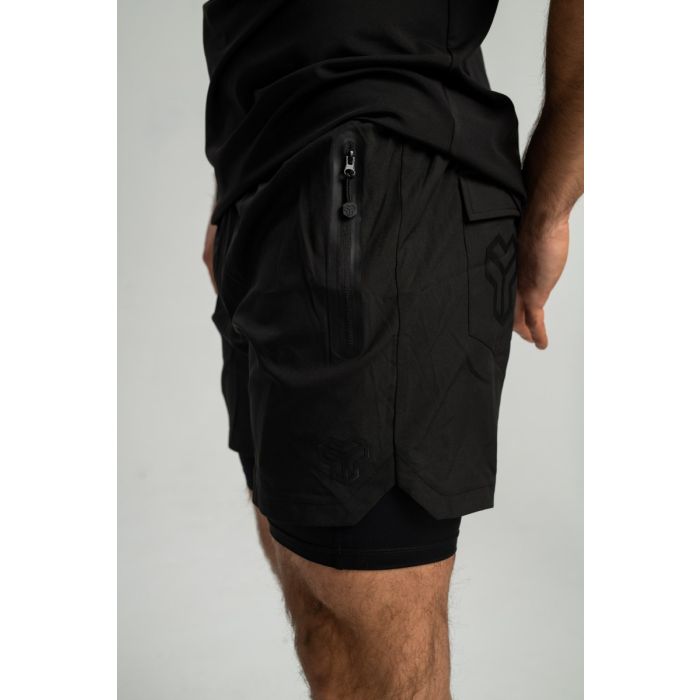 2in1 Shorts Schwarz - STRIX