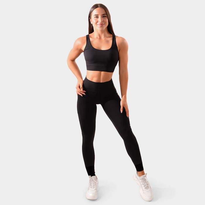 Cut-Out Sport Bra black - GymBeam