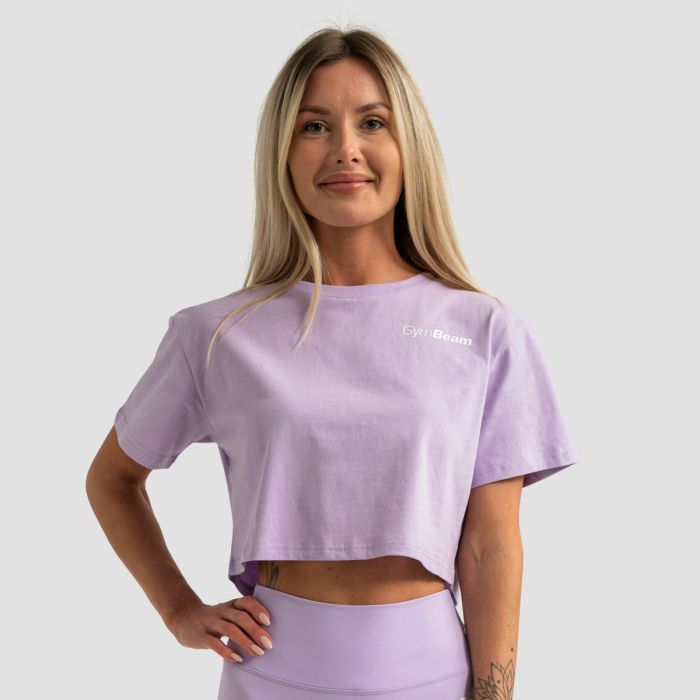 Limitless Cropped T-Shirt für Frauen Lavender - GymBeam